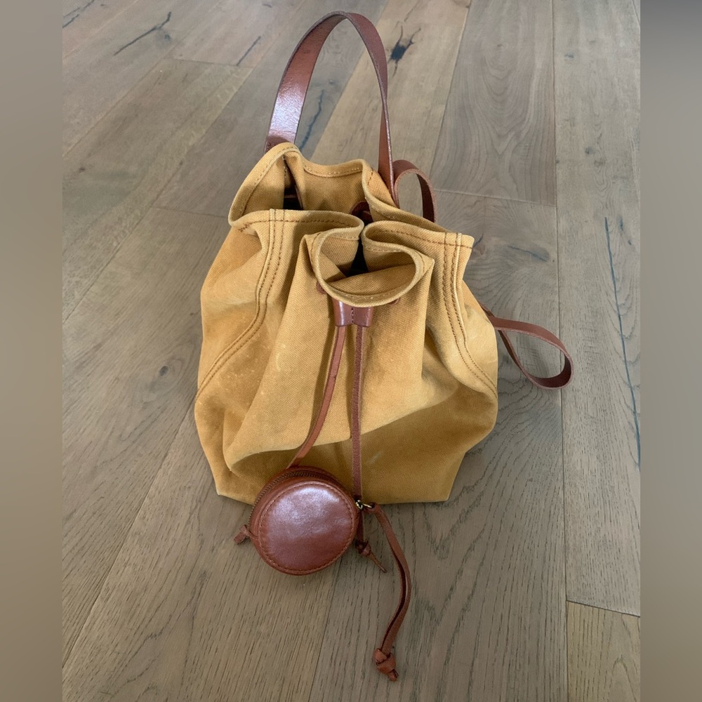 Madewell canvas backpack w/ earbud case